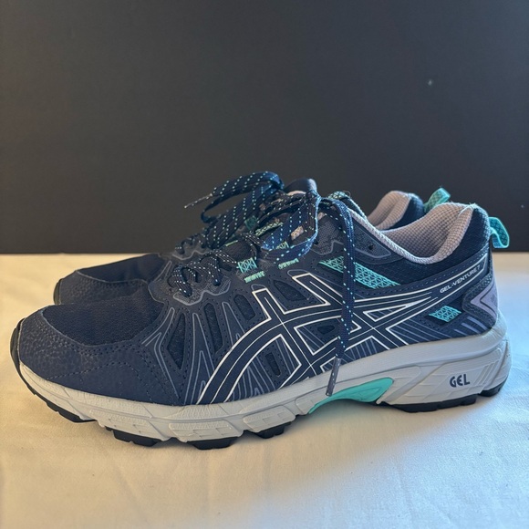 Asics Womens Gel-Venture 7 Running Shoes Blue Low Top Lace Up Size 8M - Picture 2 of 8